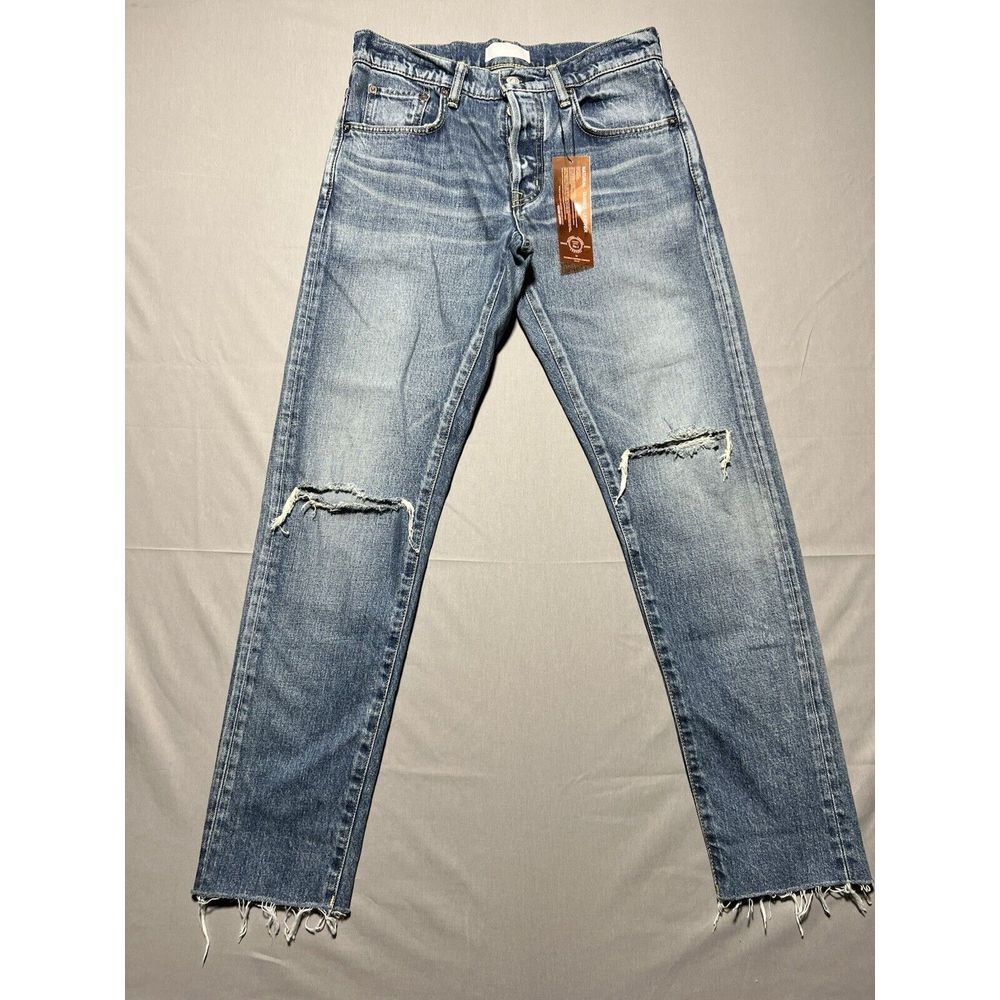 Moussy Vintage Blue Light Wash Distressed Skinny Jeans Size‎ 28